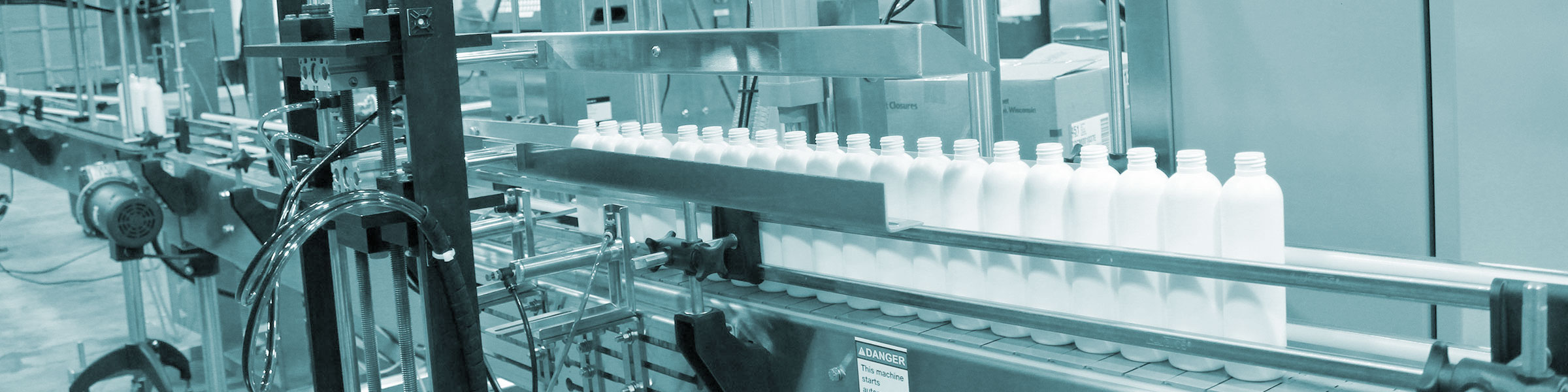 manufacturing Bottles on fill line